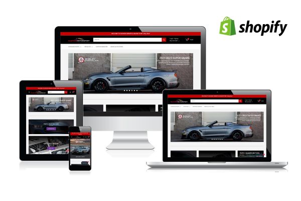 Mustang Motorsport Shopify online store design