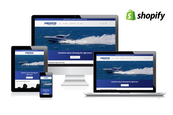 Propco Marine Propellers Shopify online store design